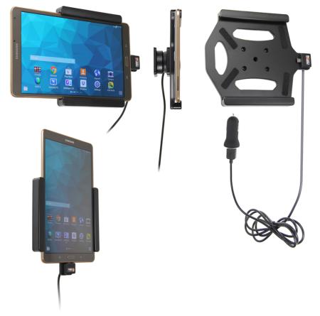 Автодержатель BRODIT для Samsung Galaxy Tab S 8.4 с USB кабелем и адаптером на 12 V [521652]