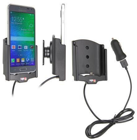 Автодержатель BRODIT для Samsung Galaxy Alpha с USB кабелем и адаптером на 12V [521658]
