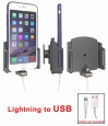 Автодержатель BRODIT для Apple iPhone 6 Plus в тонком чехле для использования с Apple Original Lightning to USB Cable [514667]