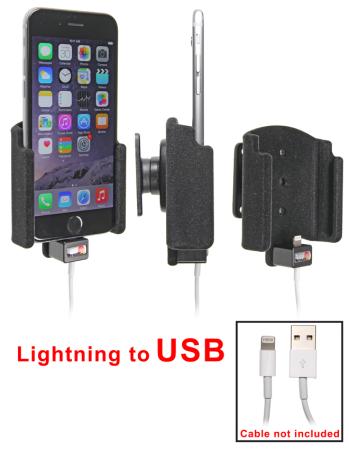 Автодержатель BRODIT для Apple iPhone 6 без чехла для использования с Apple Original Lightning to USB Cable [514660]