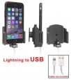 Автодержатель BRODIT для Apple iPhone 6 в тонком чехле для использования с Apple Original Lightning to USB Cable [514666]