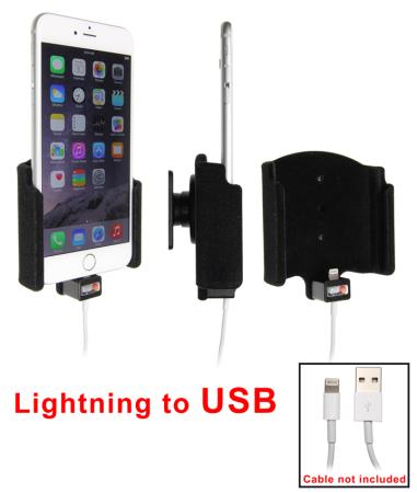Автодержатель BRODIT для Apple iPhone 6S Plus без чехла для использования с Apple Original Lightning to USB Cable [514804]