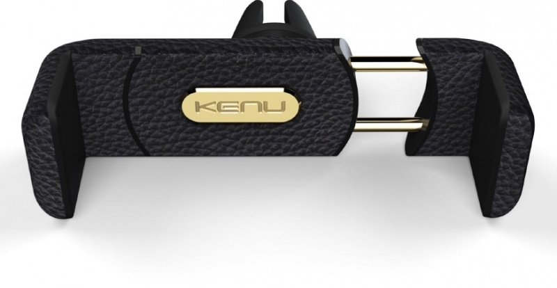 Автомобильный держатель Kenu Airframe Plus Leather Edition для смартфонов до 6" на решетку автомобиля [кожа]