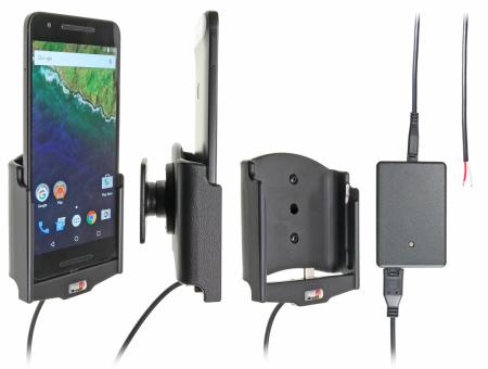 Автодержатель BRODIT для Huawei Nexus 6P встраиваемая зарядка с Molex 2A адаптером [513818]