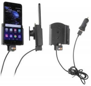 Автодержатель BRODIT для Huawei P10 с USB кабелем и адаптером на 12V [521956]
