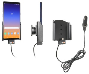 Автодержатель BRODIT для Samsung Galaxy Note 9 с USB кабелем и адаптером на 12V [721069]