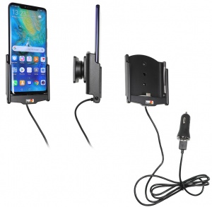 Автодержатель BRODIT для Huawei Mate 20 Pro с USB кабелем и адаптером на 12V [721096]