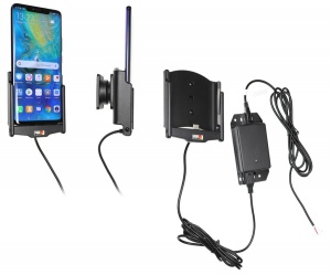Автодержатель BRODIT для Huawei Mate 20 Pro встраиваемая зарядка с Molex 2A адаптером [713096]