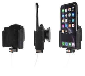 Автодержатель BRODIT для Apple iPhone XR, 11 без чехла для использования с Apple Original Lightning to USB Cable [714090]