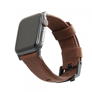 Кожаный ремешок Urban Armor Gear (UAG) Leather Watch Strap для Apple Watch 42/44 мм, цвет черный (black)